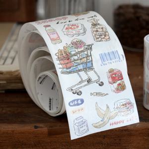 Mr. Paper 4 스타일 1 롤/팩 DIY 전화 케이스 사진 프레임 및 기타 핸드북 재료 장식용 특수 오일 마스킹 테이프