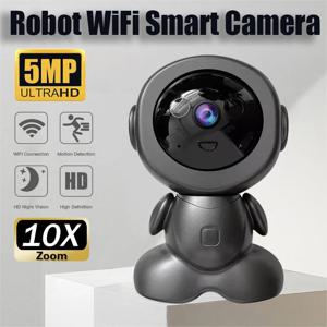 5MP 무선 WiFi 실내 감시 카메라 나이트 비전 PTZ 양방향 음성 보안 보호 스마트 홈 웹캠 로봇 카메라