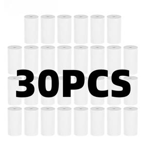 57*25mm 감열지 30 롤 흰색 어린이 카메라 인스턴트 인쇄 어린이 카메라 인쇄 용지 교체 액세서리 부품