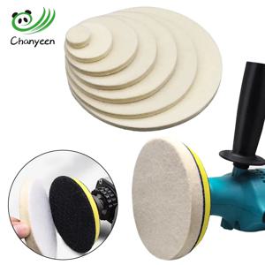 연마 패드 양모 펠트 75mm 100mm 125mm 150mm 180mm 휠 M10 M14 유리 스테인레스 스틸 폴란드어 수리 도구 흠집