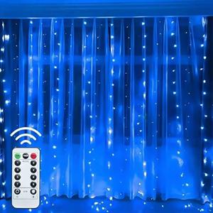 8 모드 LED 커튼 문자열 빛 요정 USB 원격 휴일 갈 랜드 램프 홈 룸 크리스마스 신년 웨딩 파티 장식