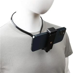 핸즈프리 웨어러블 넥 홀더 게으른 전화 스탠드 IPhone 15ProMax 용 범용 교수형 마운트 Samsung GoPro Dock Station Bracket