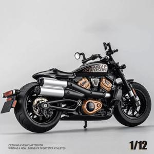 시뮬레이션 1/12 Davidson SPORTSTER-S 오프로드 합금 오토바이, 소년을위한 어린이 장난감 모델 장식품 휴일 선물