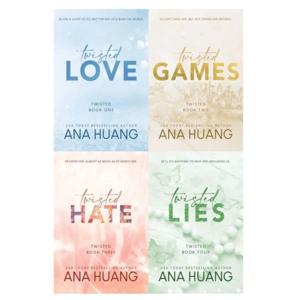 Ana Huang의 Twisted 시리즈 책 사랑/게임/증오/거짓말 단행본 영어 소설 책