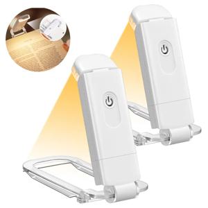 새로운 USB 충전식 접이식 휴대용 독서 책 조명 눈 보호 3 밝은 색상 조정 가능한 밝기 야간 램프
