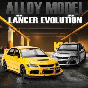 1:32 EVO 9 합금 레이싱 카 모델 다이캐스트 금속 장난감 자동차 높은 시뮬레이션 소리와 빛 아이 장난감 선물 컬렉션