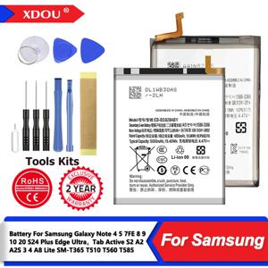 삼성 갤럭시 노트 4 5 7FE 8 9 10 20 S24 Plus Edge Ultra,Tab Active S2 A2 A2S 3 4 A8 Lite SM-T365 T510 T560 T585 용 배터리