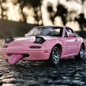 미니어처 1/32 합금 다이캐스트 금속 MX-5 장난감 자동차 모델 차량, 음향 및 조명 컬렉션, 취미 선물, 남아용