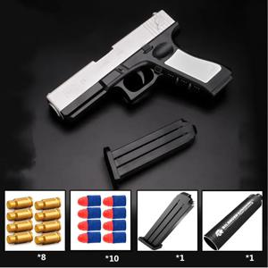 최신 쉘 배출 Airsoft 권총 소프트 총알 장난감 총 무기 어린이 Armas 촬영 야외 게임 소년 선물