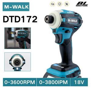 DTD172 임팩트 드라이브 1/4인치 브러시리스 전동 드라이버 무선 180N.m 전동 드릴 파워 툴 마키타 18V 배터리용
