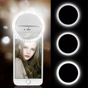 아이폰에 대 한 전화 렌즈와 USB 전원 LED Selfie 링 라이트 삼성 Xiaomi 화 웨이 휴대 전화 사진 Selfie 램프 악세사리