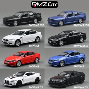 1/36 BMW M2 M3 M4 M5 어린이를위한 장난감 자동차 모델 RMZ CiTY 다이 캐스트 금속 레이싱 미니어처 풀백 컬렉션 선물 키즈 소년