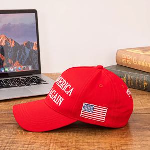 미국 국기 모자 2024는 미국을 다시 위대하게 만듭니다 MAGA 남성 및 여성 대통령 선거 야구 모자