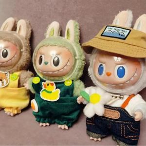 17cm Labubu 인형 마스크용 투명 아크릴 얼굴 보호 커버 먼지 및 먼지 방지 마스크