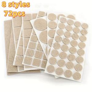 펠트 의자 다리 패드 3mm 두꺼운 테이블 가구 바닥 스크래치 보호기 매트 음소거 미끄럼 방지 자체 접착 DIY 가구 액세서리