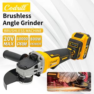 125MM/100MM 무선 브러시리스 앵글 그라인더 DeWalt 배터리 핀용 9000RPM 커팅 머신 폴리싱 머신
