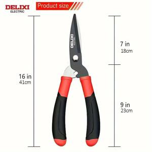 DELIXI ELECTRIC 16 인치 정원 헤지 가위 SK5 강철 가지 치기 절단 도구 농업 가지 치기 손 도구 수동 헤지 가위