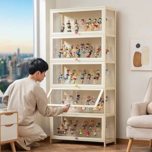 그림 레고 디스플레이 캐비닛 가정용 크림 바람 방진 아크릴 투명 모델 장난감 블라인드 박스 디스플레이 캐비닛