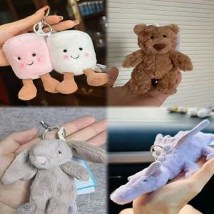 젤리 고양이 재미 시리즈 키 체인 귀여운 진정 동반자 봉제 인형 진정 장난감 축제 선물 S