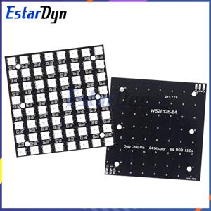 8x8 WS2812 LED 매트릭스 패널 64 RGB 픽셀 5050 SMD, Arduino/ESP32용 프로그래밍 가능 주소 지정 가능, 고휘도 DIY 장식/사인