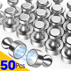 50-1Pcs 금속 마그네틱 핀 화이트 보드 콘에 대 한 네오디뮴 마그네틱 압정 강한 자석 냉장고 Pushpin 사무실 학교 스토리지