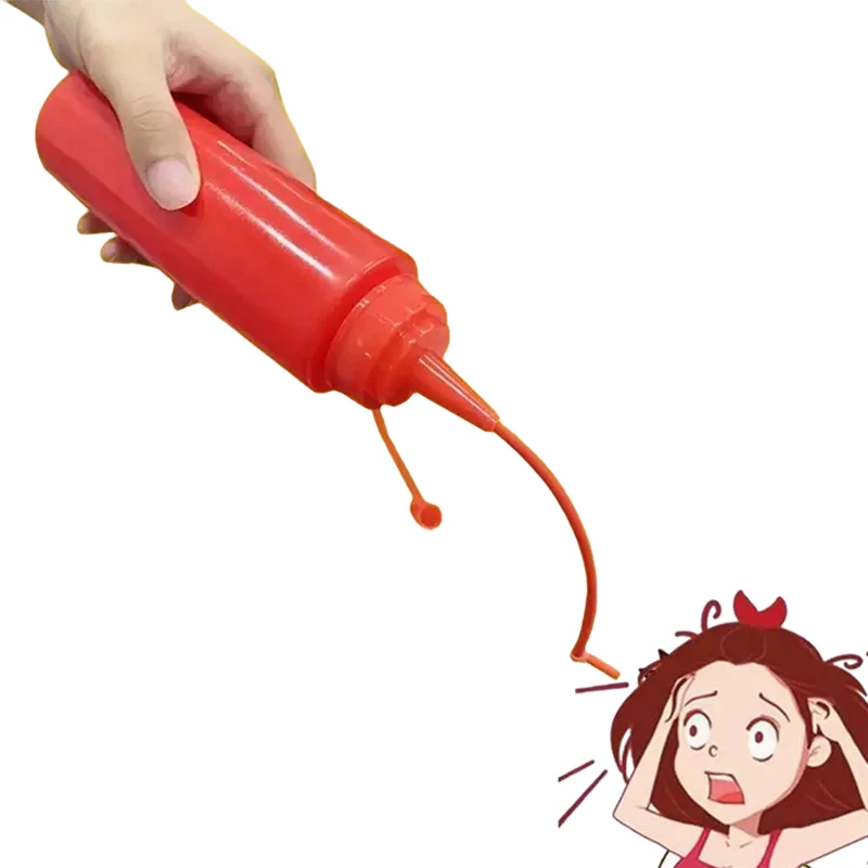 재미 있은 장난 케첩 병 실용 농담 토마토 소스 장난 성인 어린이 멋진 장난감 무서운 항목 가짜 케첩 깜짝 선물