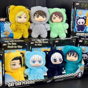 새로운 ACG 장식 Jujutsu Kaisen 고양이 귀 시리즈 블라인드 박스 귀여운 Pulsh 인형 Gojo Satoru Paradise 펜던트 여성 Kawaii 선물