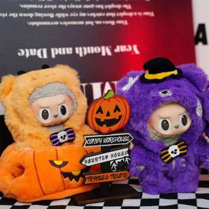 Labubu 인형 옷을위한 귀여운 인형 봉제 인형 할로윈 호박 악마 곰 인형 의상 유행 액세서리 패션 스타일