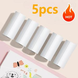 5pcs 열 카메라 종이 어린이 카메라 감열지 색상과 흑백 감열지 어린이 롤링 종이 프린터 용품