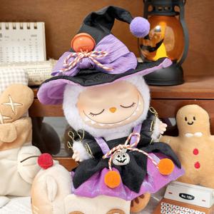 할로윈 마녀 의상 15/17cm Labubu 인형 옷 별이 빛나는 밤 소름 끼치는 의상 복장 액세서리 선물