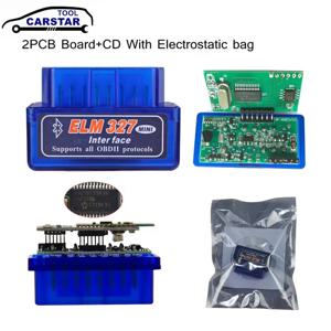 ELM327 V1.5 PIC18F25K80 ELM327 OBD2 스캐너, ELM 327 블루투스 호환, 안드로이드 및 PC ELM 327 OBD2 어댑터, ELM327 V1.5, 최신
