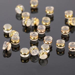 20-40pcs 실리콘 고무 귀 뒤로 Stoppers 구리 반지 햄버거 귀 플러그 쥬얼리 만들기 DIY 귀걸이 액세서리