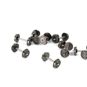 Evemodel 모델 트레인 HO 체중계 DC 금속 휠셋, DC 휠 세트, C8725, 1:87, 33 인치, 12 개, 24 개