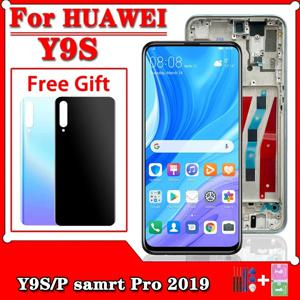 6.59 인치 화웨이 Y9S Y9 s / P 스마트 프로 2019 LCD 프레임 디스플레이 모듈이있는 고품질 LCD 및 터치 스크린 디지타이저