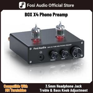 포시 오디오 포노 프리앰프, 턴테이블용 축음기 프리앰프, 5725W 진공관 앰프 내장 HiFi BOX X4