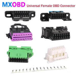 Obd 플러그 + 터미널 + 삽입 obd obd2 암 커넥터 j1962f 플러그 obd 2 16 핀 (터미널 포함) audi/bmw/honda/toyota에 적합