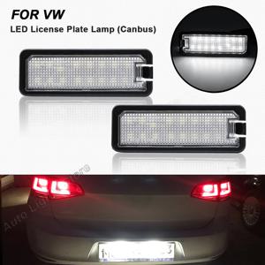 폭스 바겐 GTi 골프 4 5 6 7 MK4 MK5 MK6 MK7 Passat B7 CC EOS Scirocco Beetle 2PCS LED 번호 번호판 조명 (Canbus 포함)