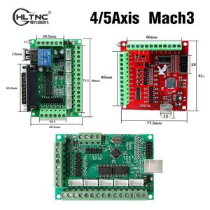 HLTNC CNC 컨트롤러 MACH3 시스템 4 축 USB/5 축 DB25 LPT 모션 카드 선반 밀링 머신 라우터 용 100Khz 드라이버 보드