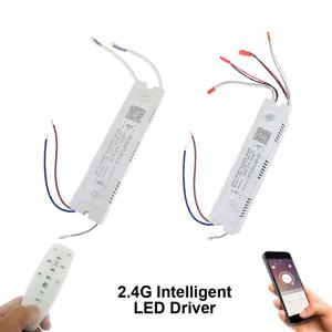 AC220V 2.4G 지능형 LED 드라이버 RF 원격 제어 12-40W 36-50W 40-60W 50-72W X2 X4 X6 X8 240mA 디밍 조명 변압기