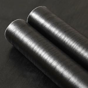 흰색과 검은 색 나뭇결 자기 접착제 벽지 방수 PVC 비닐 주방 캐비닛 가구 문 혁신 벽 스티커