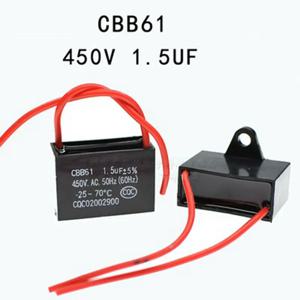 1pcs 450V 1.5uF 1.5mF CBB61 모터 시작 실행 팬 커패시터