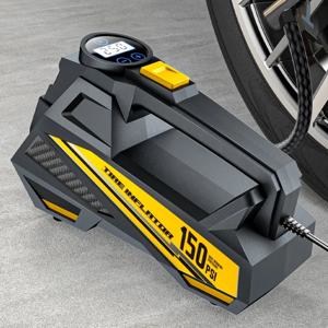 유선 휴대용 자동차 공기 펌프 업그레이드 12V 150PSI 전기 타이어 팽창기 펌프 오토바이 자전거 공 LED 라이트 자동차 공기 압축기