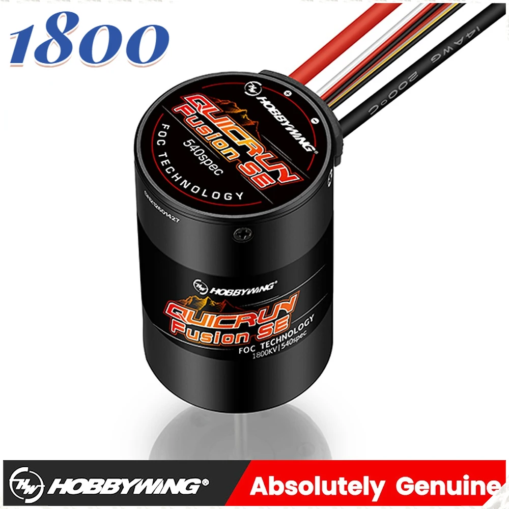 HobbyWing QuicRun Fusion SE 1800KV 방수 브러시리스 감각 모터 RC 1/10 RC 등산용 자동차 용 40A ESC 2 in 1 내장