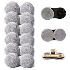 12pcs 교체 청소 패드 호봇 188 168 198 388 부품 팩 전기 로봇 흡수성 걸레 커버