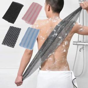 일본 마찰 수건 목욕 스크러버 뒤로 엑스 폴리 에이 팅 바디 스크럽 샤워 스폰지 바디 워시 목욕 용품에 대한 나일론 수건 브러시