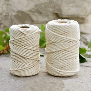 수제 Macrame Boho 장식 1/2/3/4/5/6/8/10mm 코튼 베이지 스레드 코드 로프 트위스트 문자열 DIY 홈 웨딩 장식 공급
