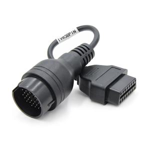 IVECO 자동차 인터페이스 케이블 obd 2 ii 진단 커넥터 iveco 38pin obd2 16pin obd obdii 커넥터 어댑터