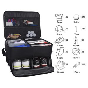 골프 트렁크 주최자 방수 자동차 골프 신발 가방 신발 공에 대 한 대형 골프 보관 상자 티셔츠 의류 장갑 액세서리 ﻿
