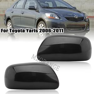 Toyota Yaris 용 사이드 미러 커버 캡 2006 2007 2008 2009 2010 2011 도어 윙 백미러 액세서리