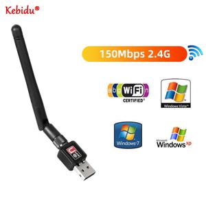 USB Wifi 어댑터 150Mbps 2.4 ghz 안테나 USB 802.11n/g/b 이더넷 Wi-Fi 동글 RTL8188 PC Windows 용 무선 네트워크 카드